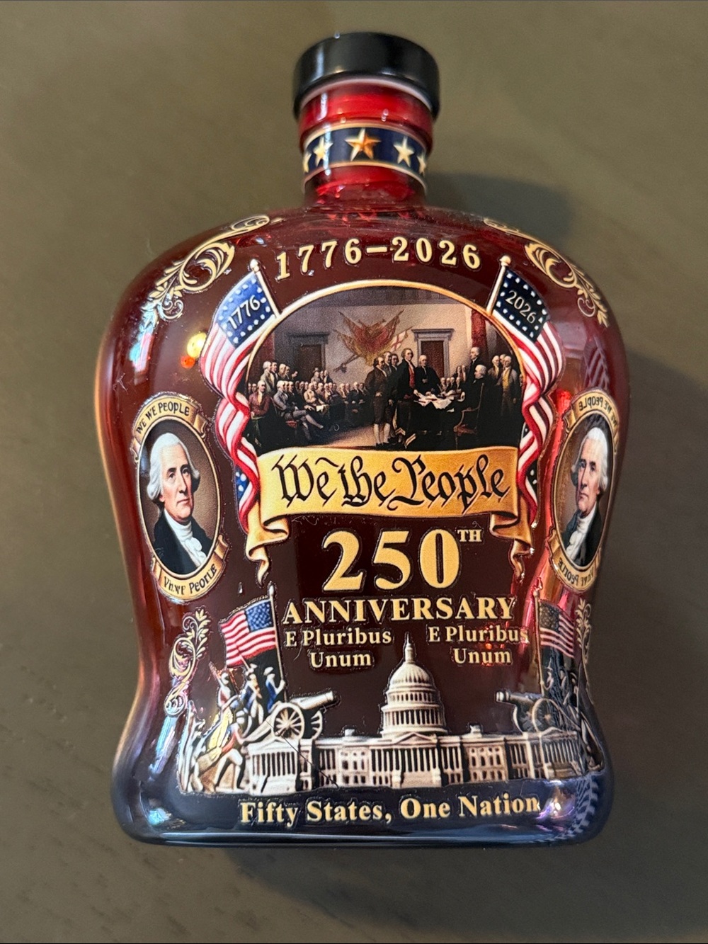 America 250th Anniversary Commemorative Bottle NWOT